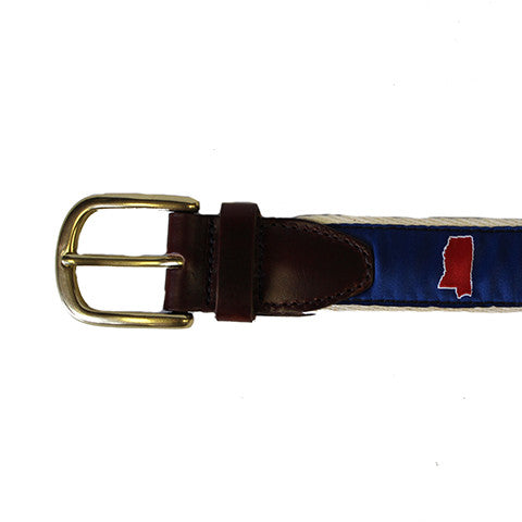 Mississippi Oxford Gameday Belt Blue