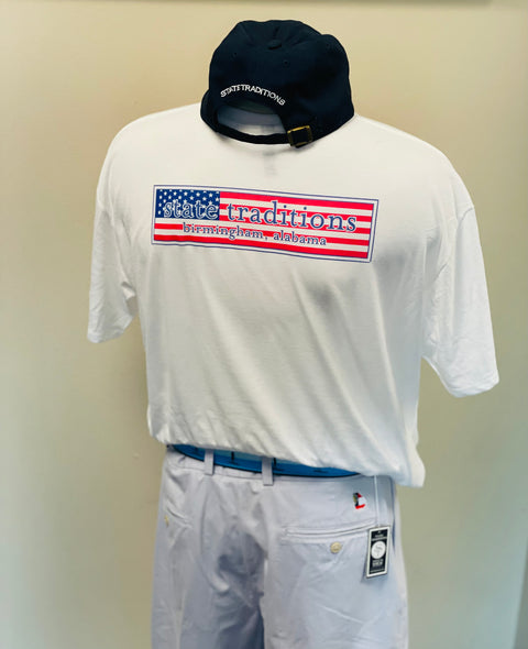ST America Banner T-Shirt White