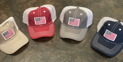 Retro America Flag Trucker Hat
