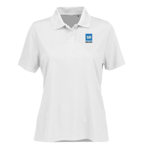 Southern Research Women's Clubhouse Performance Polo White