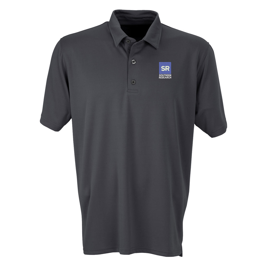 Southern Research Men's Clubhouse Performance Polo Charcoal