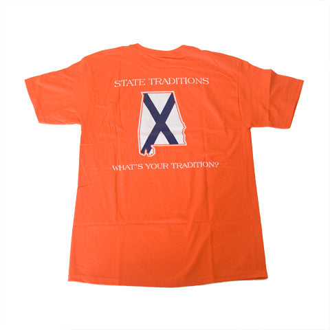 Alabama Auburn Traditional T-Shirt Orange
