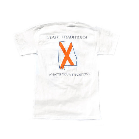 Alabama Auburn Traditional T-Shirt White