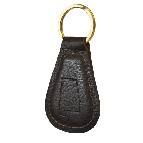Alabama Leather Key Fob Bison