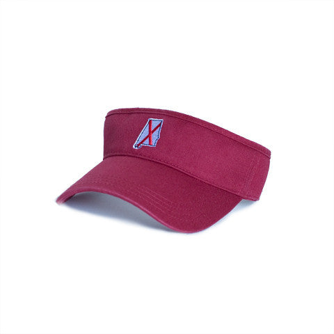 Alabama Traditional Hat Visor Crimson