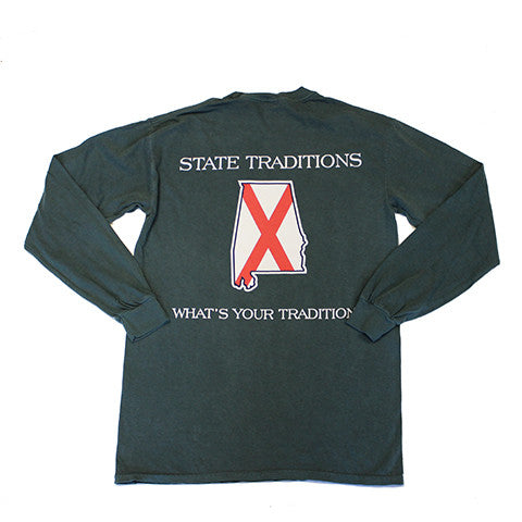Alabama Traditional Long Sleeve T-Shirt Willow