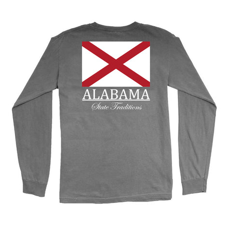 Alabama State Flag Long Sleeve T-Shirt