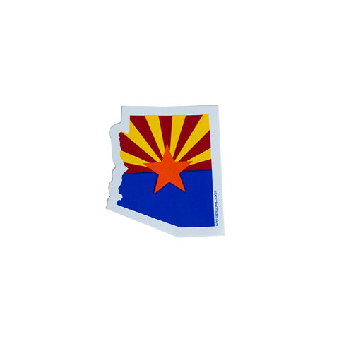 Arizona Decal, Arizona Flag, State Shape Sticker, Zona, Phoenix, Doug Ducey, Humphreys Peak
