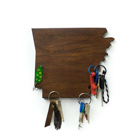 Wooden State of Arkansas - Magnetic Key Holder