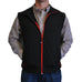 Soft Shell Vest Black with Red Trim