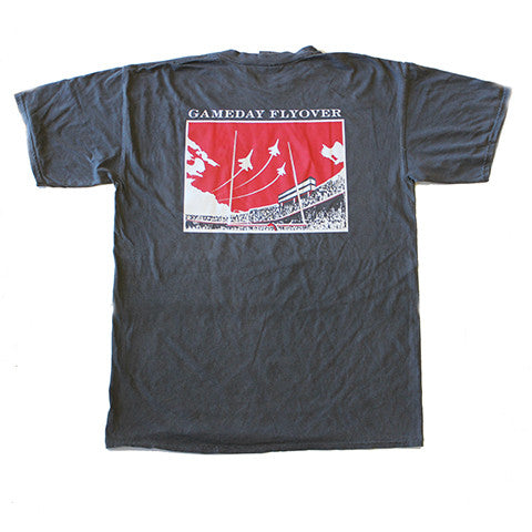 State Traditions Gameday Flyover T-Shirt Black and Red
