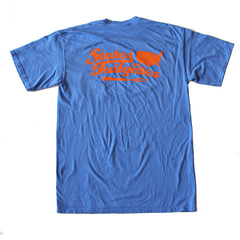 States and Tailgates T-Shirt Blue and Orange