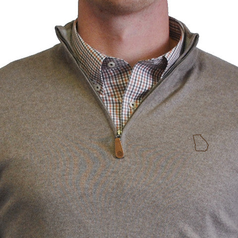 Georgia 1/4-Zip Pullover Camel