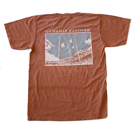 State Traditions Gameday Flyover T-Shirt Burnt Orange and Grey