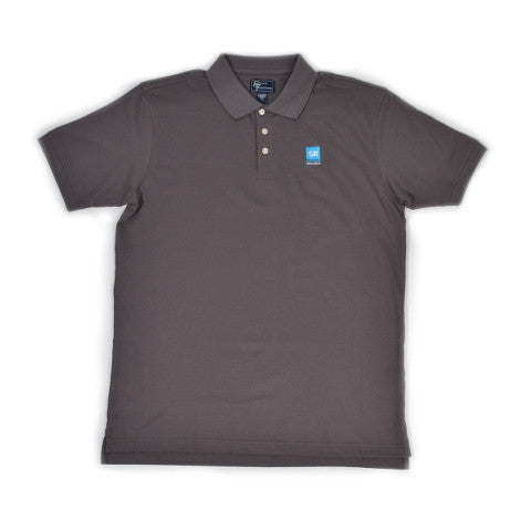 Southern Research Cotton Pique Knit Polo Gray