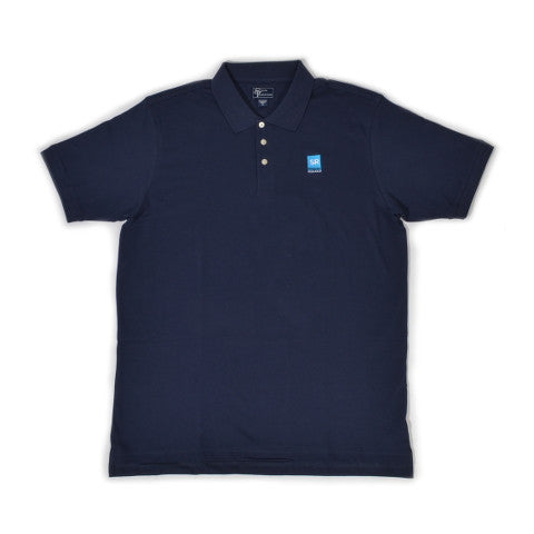 Southern Research Cotton Pique Knit Polo Navy