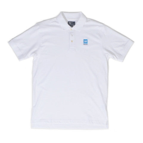 Southern Research Cotton Pique Knit Polo White