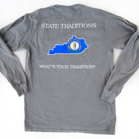 Kentucky Traditional Long Sleeve T-Shirt Grey