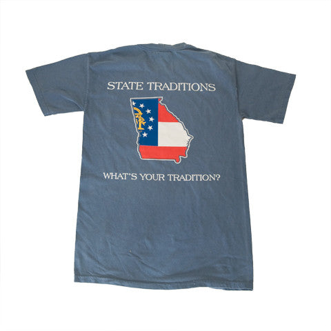 Georgia Traditional T-Shirt Blue