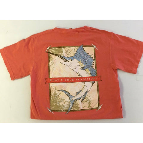 Coastal Collection Sailfish T-Shirt Salmon