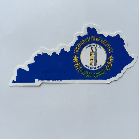 Kentucky Flag Decal, Kentucky Flag Sticker, Commonwealth Sticker, Flag of Kentucky Sticker