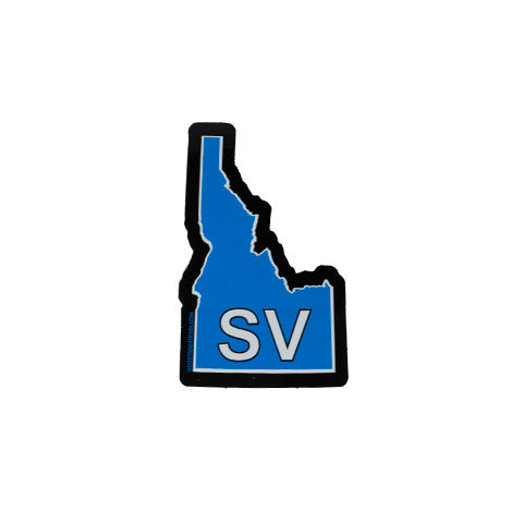 Sun Valley Idaho, Ketchum Idaho, Idaho Sticker, State Shape Sticker, Big Wood River, Baldy Mountain, Sun Valley Sticker, Support Sun Valley, Sun Valley Decal, Ketchum Idaho Decal