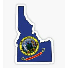 Idaho State Flag Sticker, Idaho Flag Sticker, Idaho Decal, Idaho State Crest, Idaho Potato, Sun Valley Idaho, Sticker, Decal