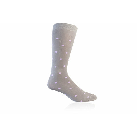 JL Grey Polka Dot Socks