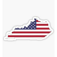 Kentucky Flag Decal, Kentucky Flag Sticker, Commonwealth Sticker, Flag of Kentucky Sticker USA Sticker USA Kentucky Sticker, America, United States of America Kentucky