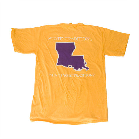Louisiana Baton Rouge Gameday T-Shirt Gold