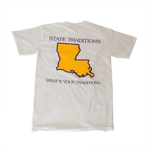 Louisiana Baton Rouge Gameday T-Shirt White