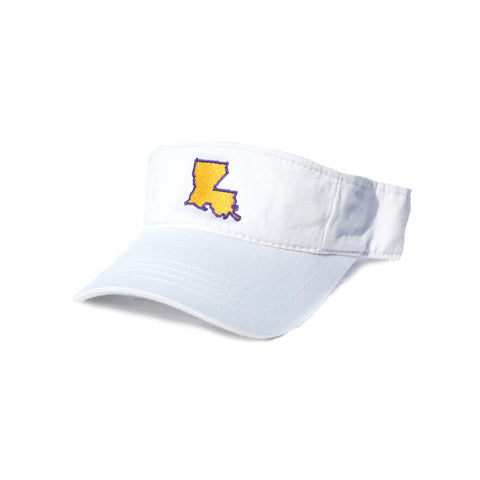 Louisiana Baton Rouge Gameday Hat Visor White