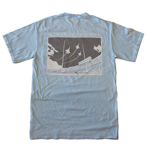 State Traditions Gameday Flyover T-Shirt Light Blue and Grey