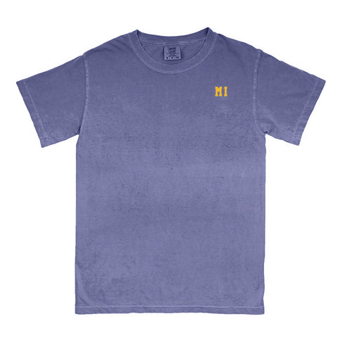 Michigan "MI" State Letters T-Shirt