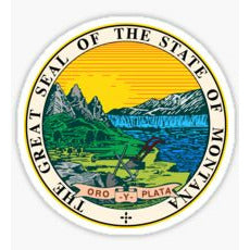The Great Seal Of The State Of Montana Sticker Montana State Seal Decal