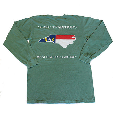 North Carolina Traditional Long Sleeve T-Shirt Green
