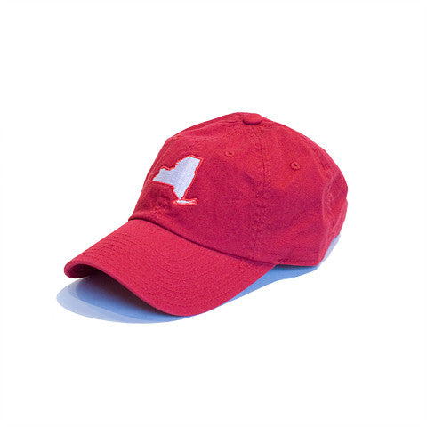 New York, New York Red Hat, New York Cap, Red, Dad Hat, 6 panel, cotton slouch