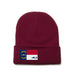 Maroon Beanie with North Carolina Flag Patch by State Traditions