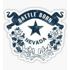 Battle Born Sticker Battle Born Decal Nevada State Crest Las Vegas Sticker Reno Sticker