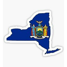 New York Flag Sticker, Big Apple, New York Sticker, I love NYC, NYC Sticker, New York State, New York Flag Decal, Big Apple Sticker, Big Apple Decal
