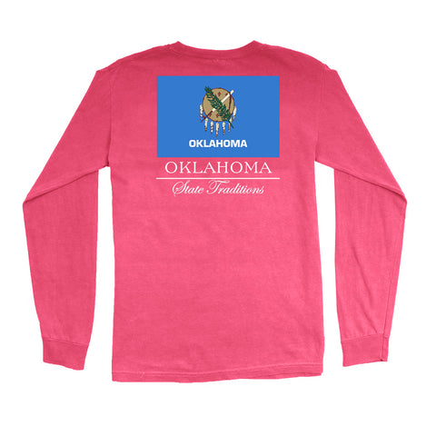 Oklahoma State Flag Long Sleeve T-Shirt