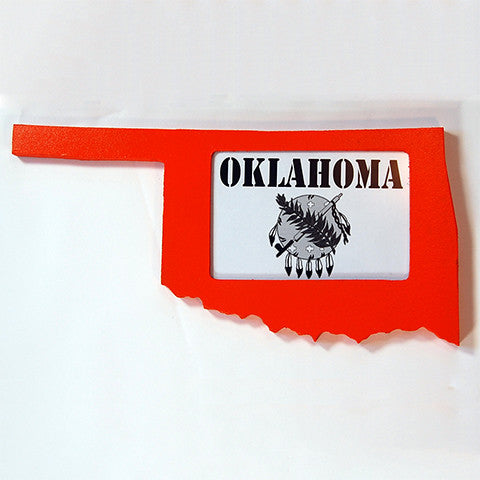 Oklahoma Picture Frame Orange