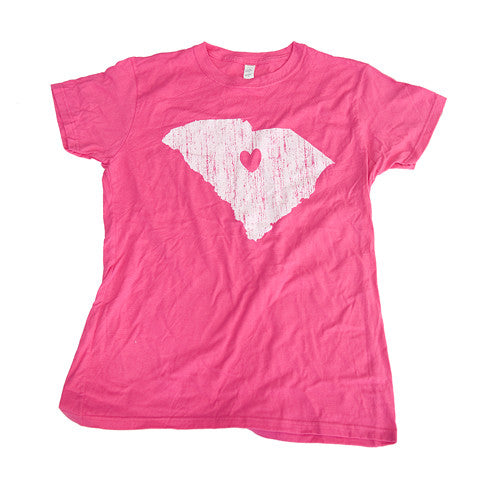South Carolina Love Women's T-Shirt Pink