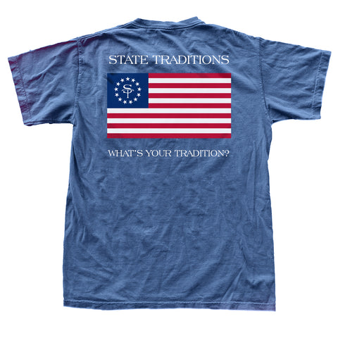 ST American Flag T-Shirt Navy