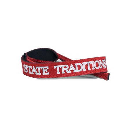 State Traditions Croakies Red with Grey
