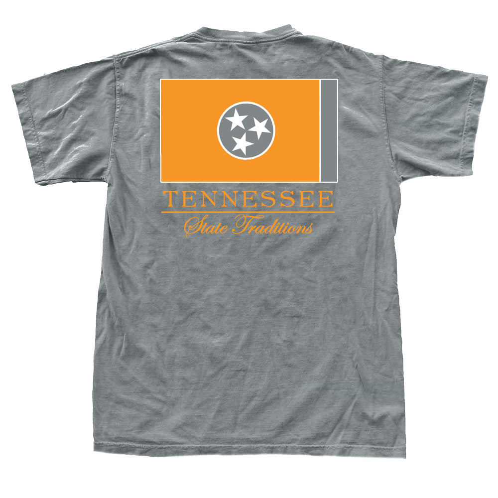 Tennessee State Flag T-Shirt Orange / Grey