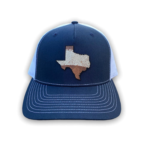 Texas Leather Stripe Trucker Hat