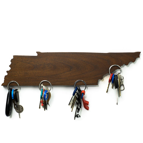 Wooden State of Tennessee - Magnetic Key Holder