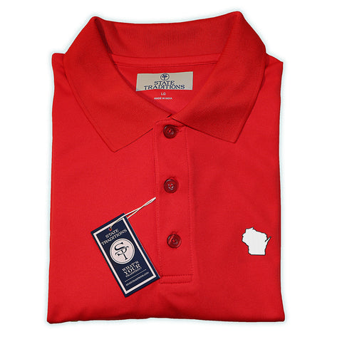 Wisconsin Madison Gameday Performance Polo