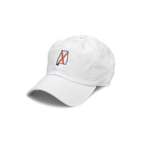Alabama Auburn Traditional Hat White